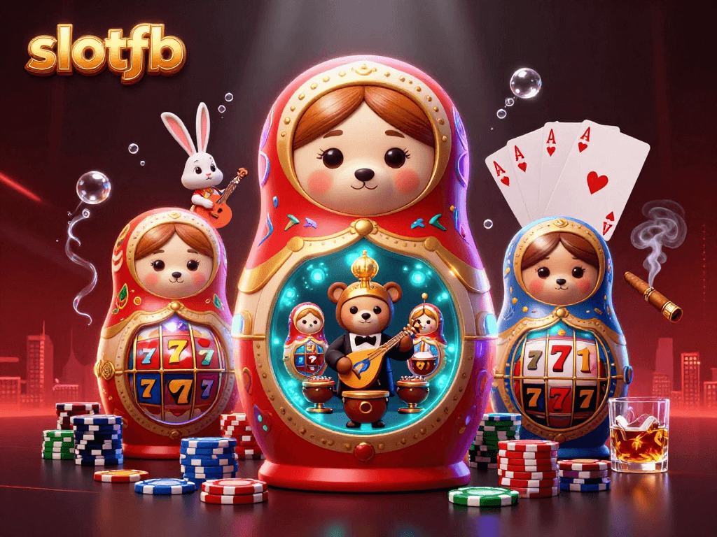 Experience slotfb with vibrant casino elements featuring animated characters and engaging game symbols.