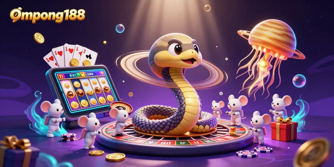 Ompong188 menampilkan permainan kasino yang seru dengan jackpot melimpah dan keseruan taruhan di luar angkasa.