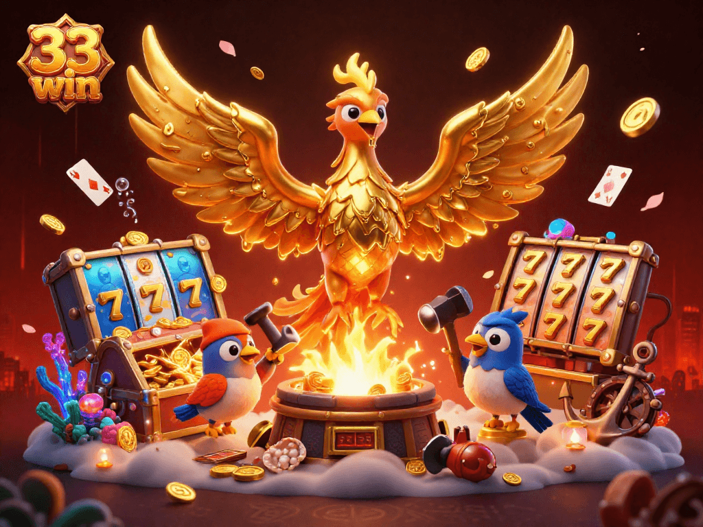 Experience thrilling wins with the mesmerizing golden phoenix of 33 win as it sparks a cascade of coins!