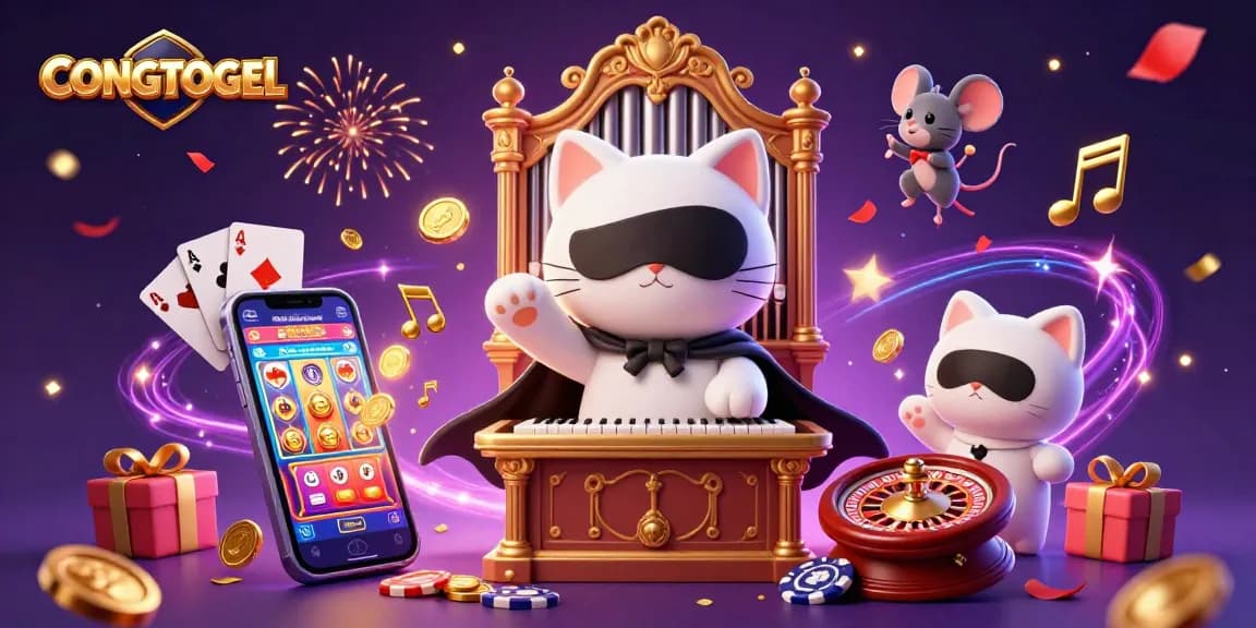 Engage with your luck on CONGTOGEL while enjoying a colorful slot game at a lively casino.