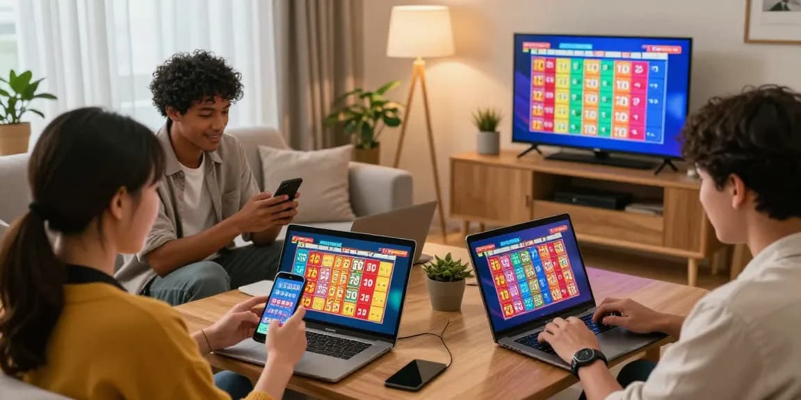 Pemain togel online bersemangat menggunakan perangkat untuk berpartisipasi dan menikmati pengalaman bermain di rumah.