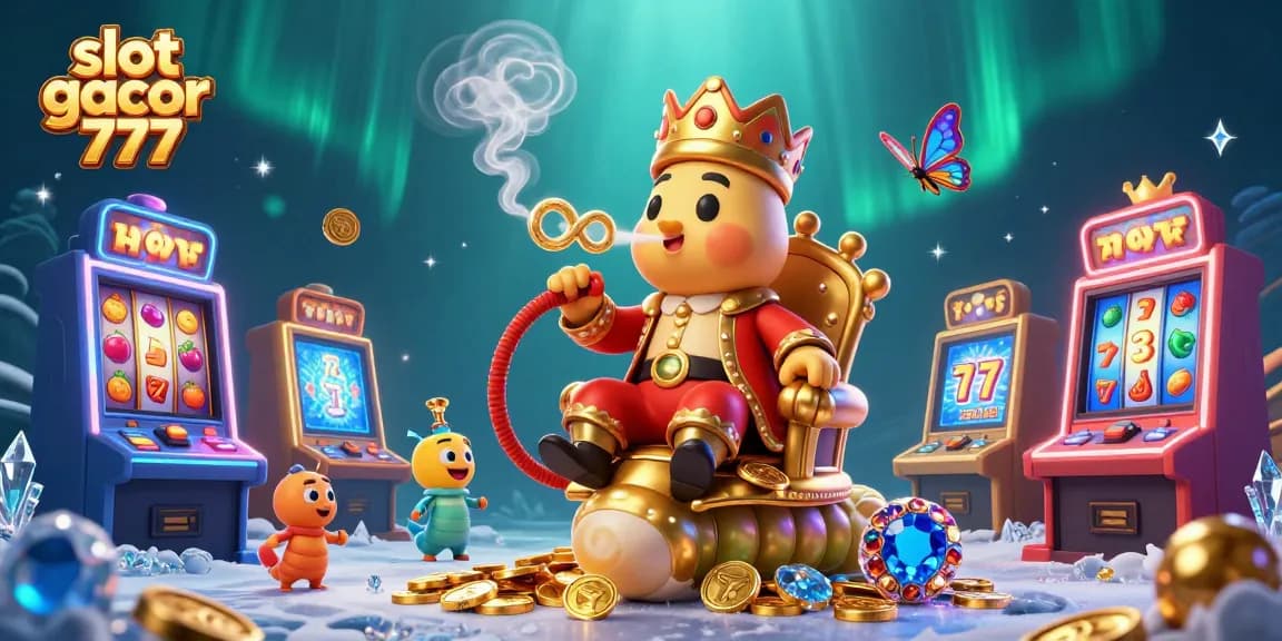 Engage with slot gacor 777 featuring the energetic caterpillar sultan and vibrant slot machine elements
