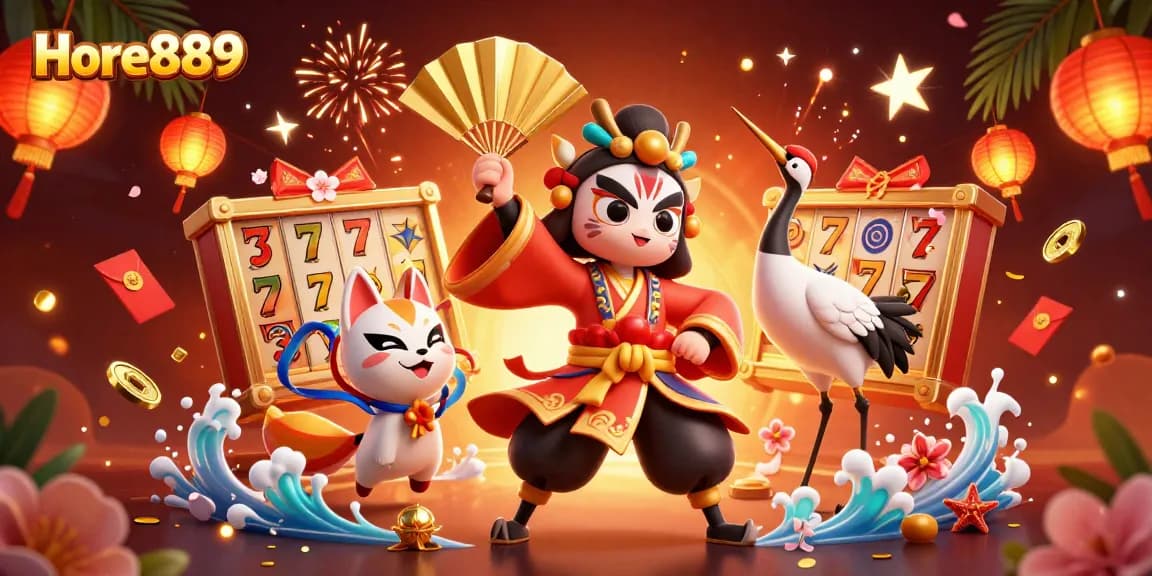Experience fun with Hore889 casino featuring vibrant gaming elements and captivating characters.