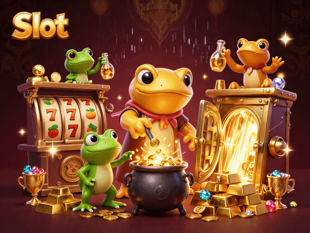 Menangkan jackpot Slot dengan ilustrasi 3D kartun yang kaya detail.