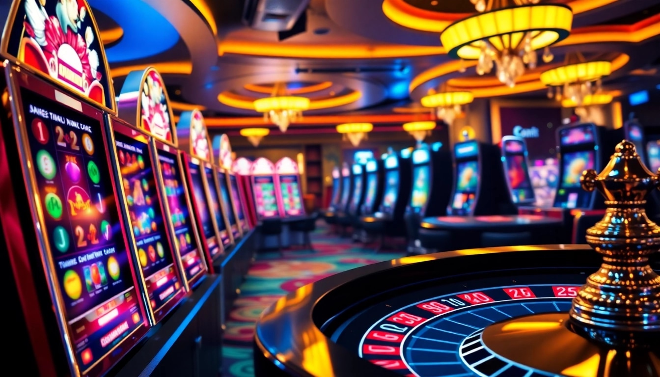 Experience slot88 resmi excitement with vibrant slot machines and casino elements.