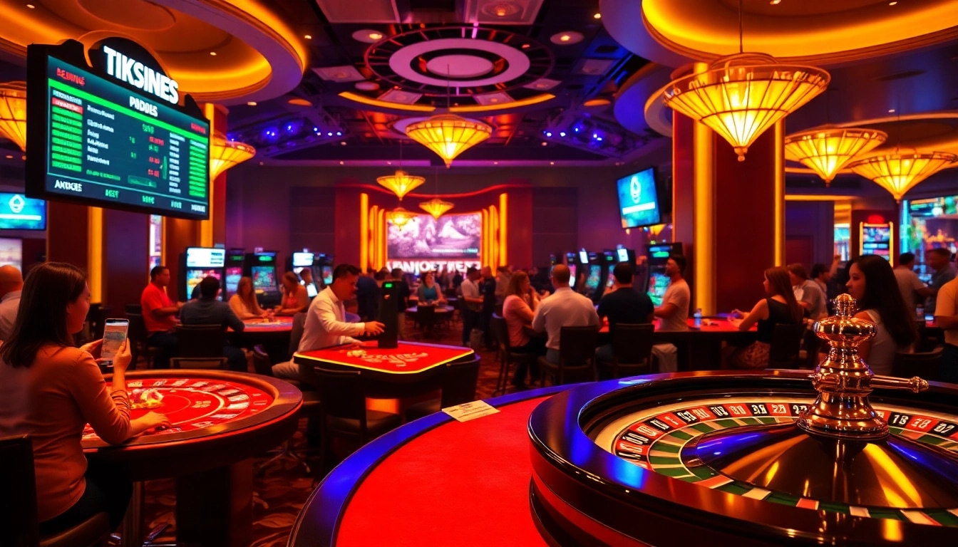 Engaging experience of đá gà trực tiếp with lively gambling actions in a casino setting.