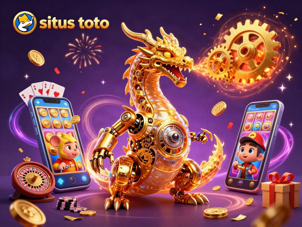 Menggandakan kesenangan di situs toto dengan naga emas biologis dan permainan kasino yang meriah.