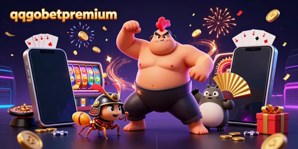 Experience thrilling gameplay with qqgobetpremium as characters engage in a lively casino atmosphere.