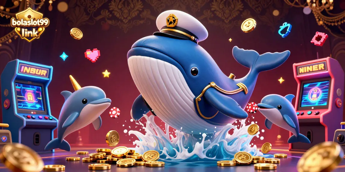 Experience exciting gaming at bolaslot99 link with whales and playful dolphins amid a sea of coins.