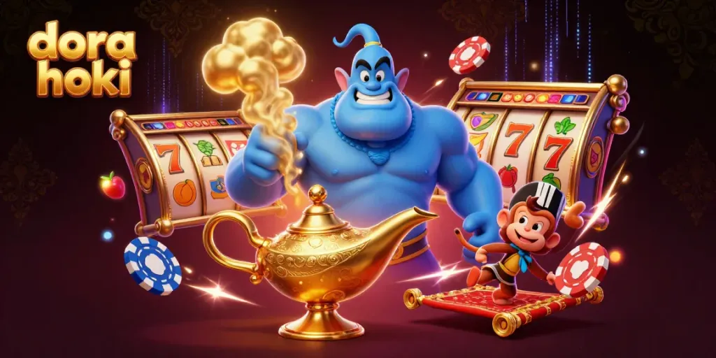 Dora Hoki menghadirkan permainan slot yang menarik dengan jackpot dan simbol keberuntungan.