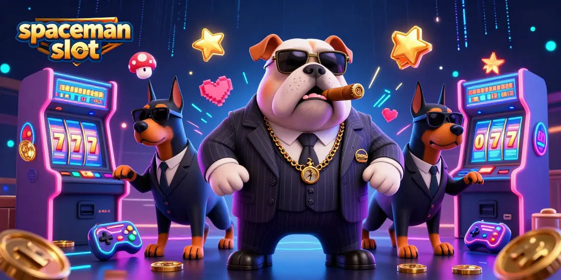 Mainkan spaceman slot dengan bulldog mafia dan bodyguard Doberman di kasino virtual.