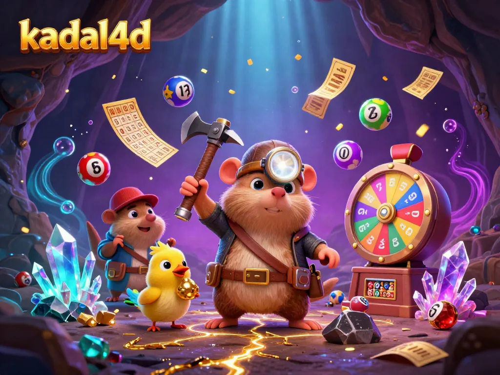 Experience thrilling gameplay with kadal4d as a cartoon mole discovers treasures in a vibrant casino scene.