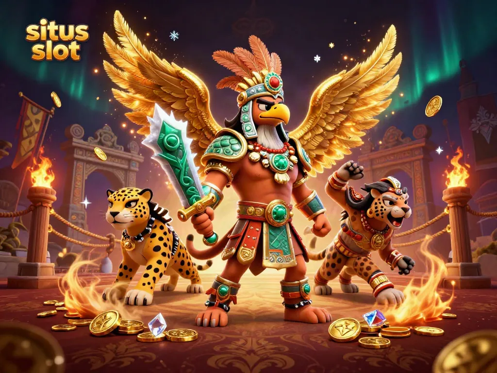 Menghadirkan situs slot yang menakjubkan dengan pejuang Aztec dan elemen beruntung untuk menang jackpot.