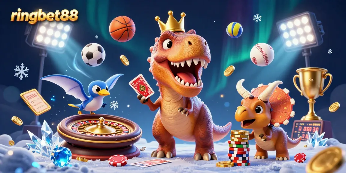 Experience thrilling gameplay with ringbet88 in a dynamic 3D casino scene full of action and excitement.