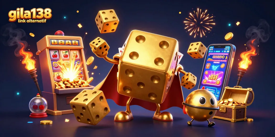 Gila138 link alternatif dengan golem dadu emas dan mesin slot jackpot yang menarik.
