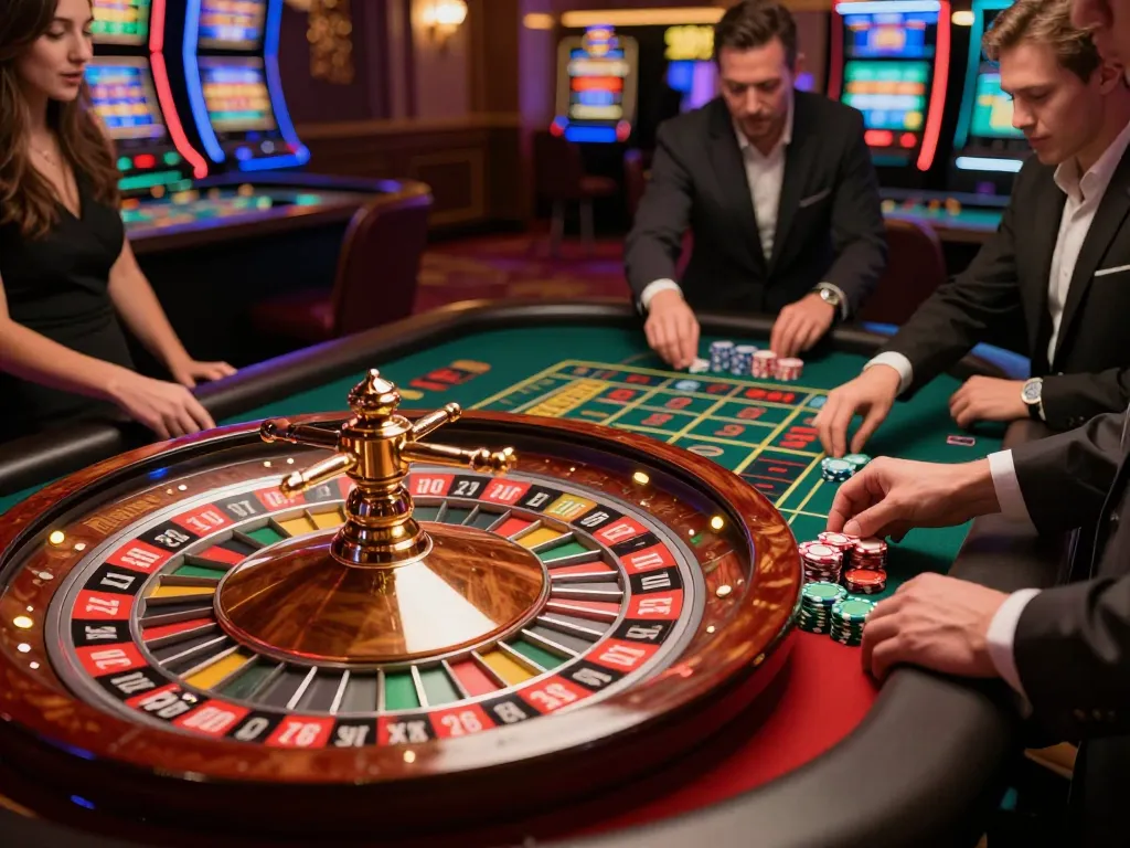 IDNSCORE RESMI offers thrilling roulette gameplay with vibrant chips and an elegant casino atmosphere.