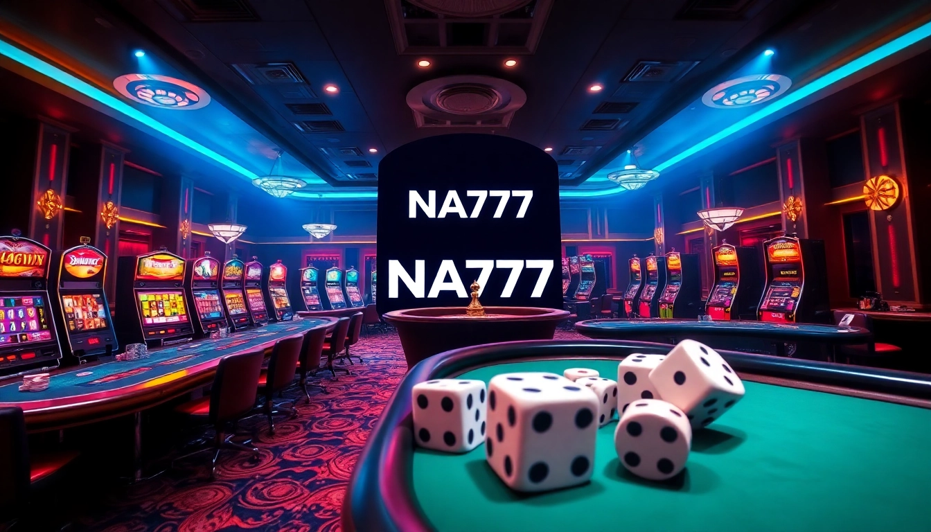 Experience the thrilling gameplay at NA777 with professional dealers and exciting gambling options.