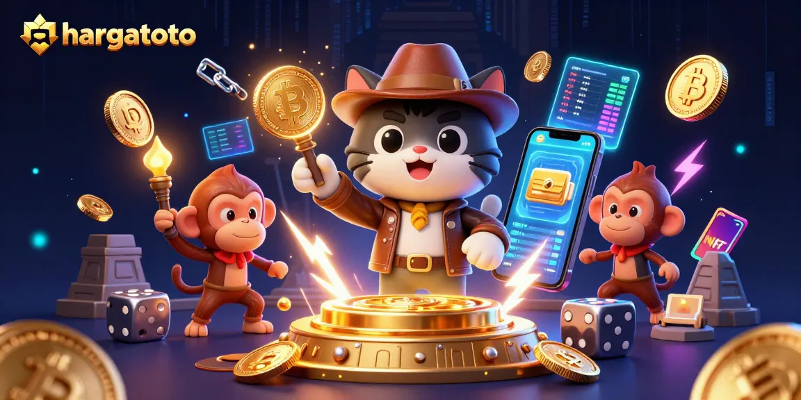 Engage in hargatoto gaming, discovering treasures in a vibrant, animated casino atmosphere.
