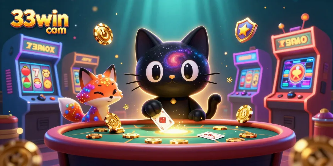 Play exciting games at 33win com with a cosmic casino scene filled with vibrant animations.