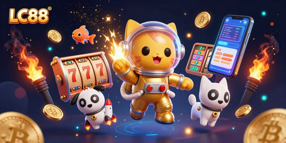 Engage with LC88 for thrilling jackpots in a vibrant 3D casino scene