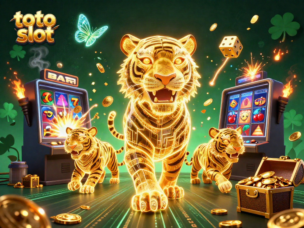 Menggandakan kemenangan di dunia toto slot, di tengah suasana kasino digital yang cemerlang.