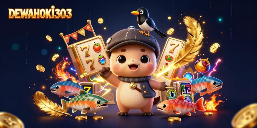 DEWAHOKI303 menghidupkan keseruan dengan monster Nessie dan simbol slot yang gemerlap.