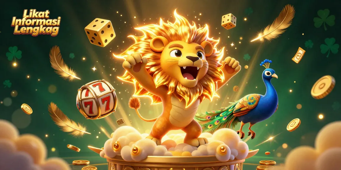 Experience the vibe of winning with Lihat Informasi Lengkap as golden dice and winning reels converge in a vibrant casino.