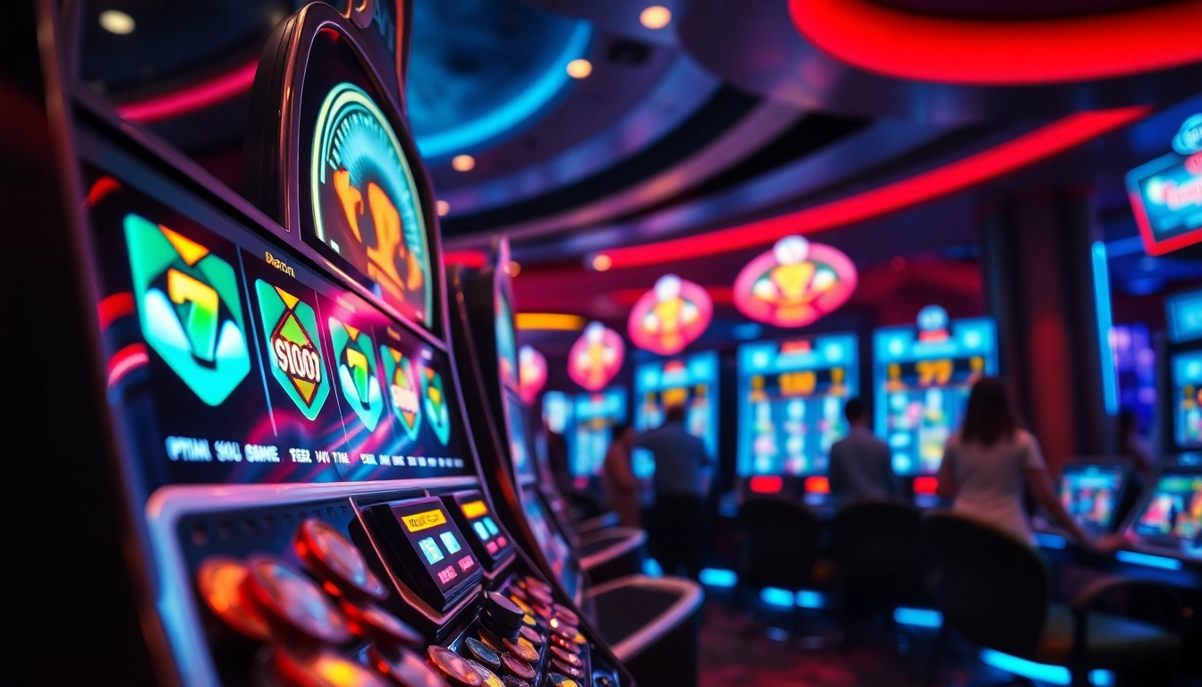 Menangkan jackpot dengan tkp188 saat bermain di mesin slot kasino mewah dan futuristik.