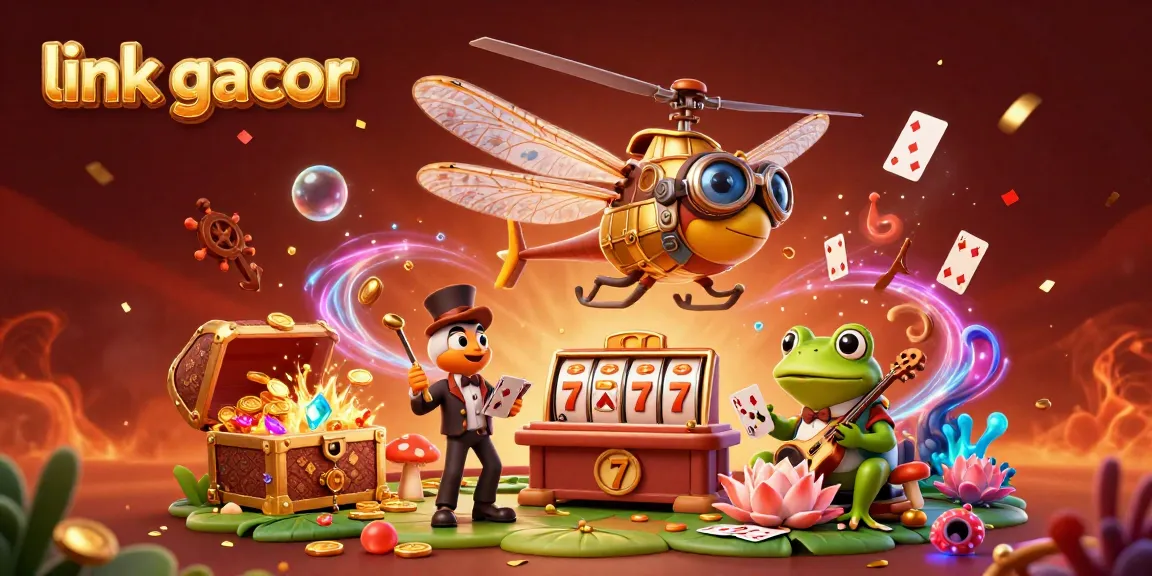 Engage in thrilling gameplay with link gacor at a vibrant lily pad casino featuring unique characters and dynamic game elements.