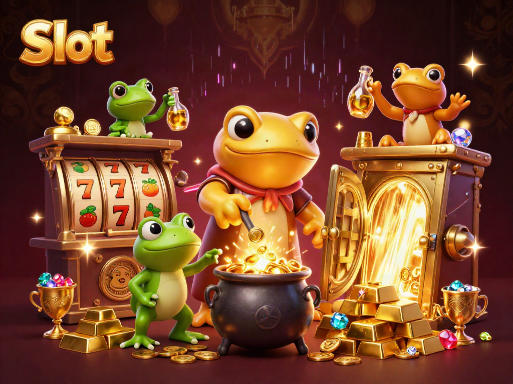 Menangkan jackpot Slot dengan ilustrasi 3D kartun yang kaya detail.