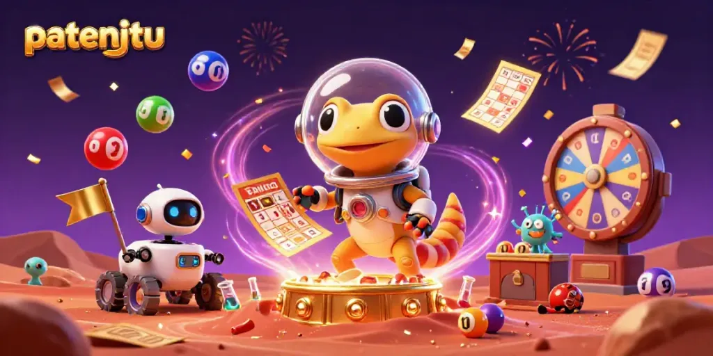 Rasakan keseruan patenjitu dengan gecko Mars menemukan kasino emas di tanah merah.