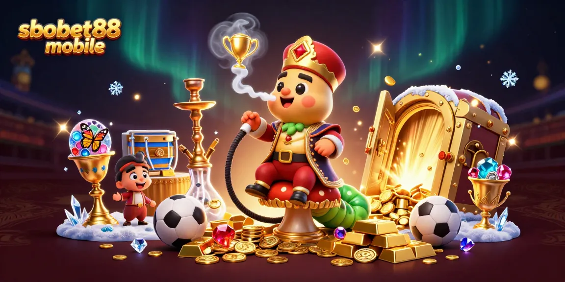 Experience sbobet88 mobile sports betting action in an elaborate 3D cartoon scene filled with treasures.
