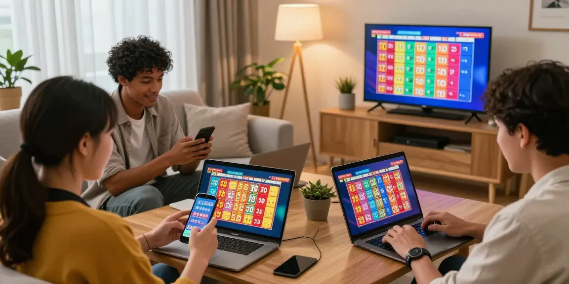 Pemain togel online bersemangat menggunakan perangkat untuk berpartisipasi dan menikmati pengalaman bermain di rumah.