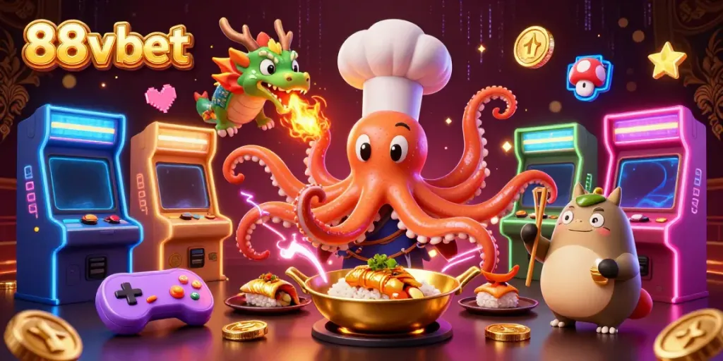 Experience the world of 88vbet with vibrant characters and dynamic gaming environments.