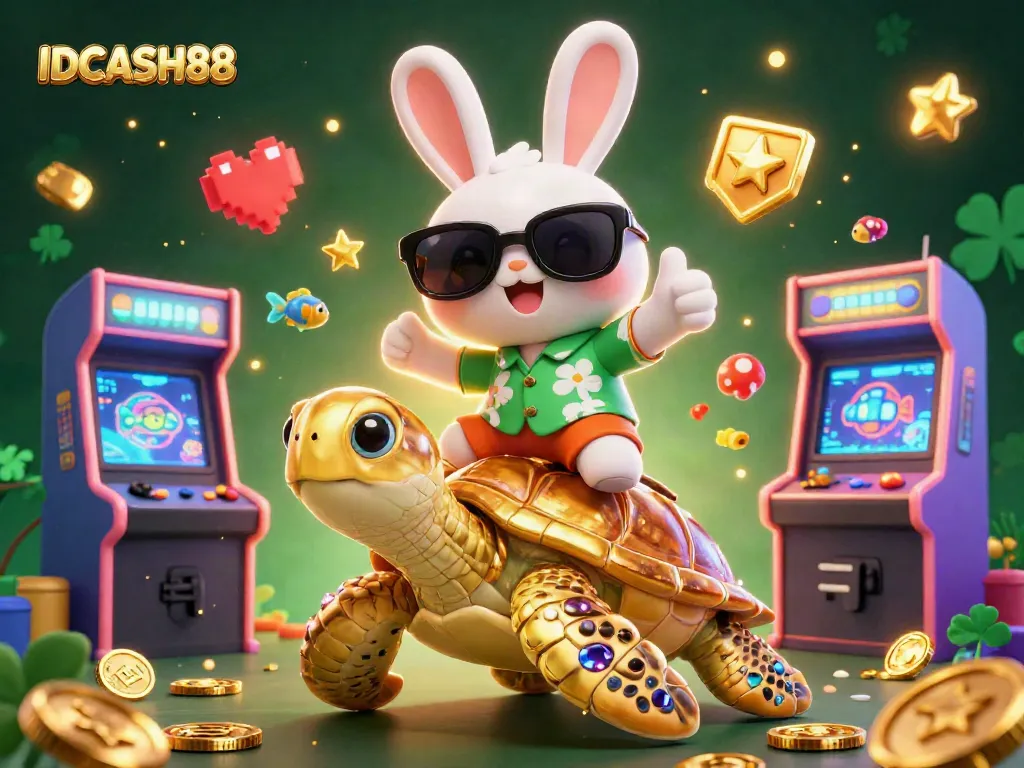 Play and win with IDCASH88's dynamic gaming experience featuring vibrant characters and engaging elements.