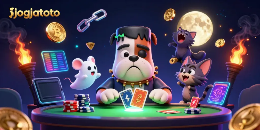 Engage in thrilling gameplay at jogjatoto with excitement and vibrant casino characters.