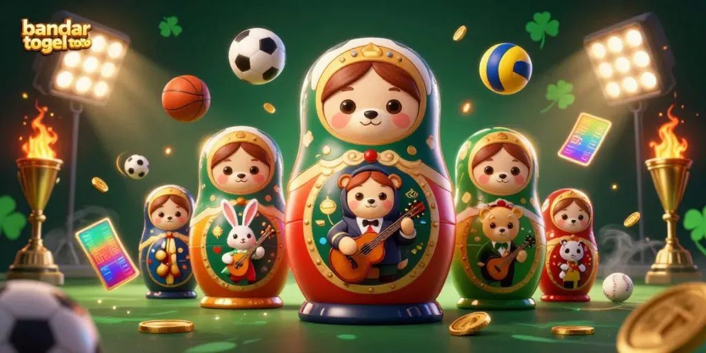 Bermain bandar togel toto dengan karakter semua, termasuk beruang Matryoshka dan kelinci