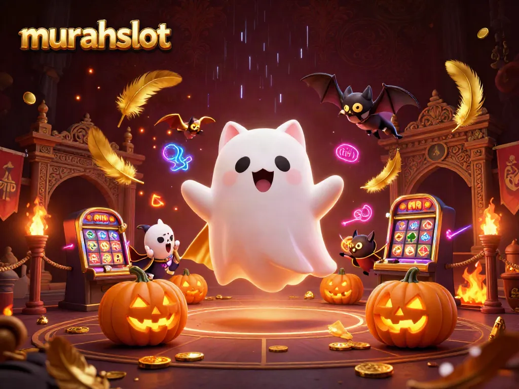 Menangkan jackpot dengan murahslot dalam ilustrasi kasino yang menakutkan dan mengasyikkan.